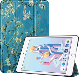 imoshion Tablet Hoes - Geschikt voor iPad Mini 5 (2019) / Mini 4 (2015) (2015) - Design Trifold Bookcase - Green Plant