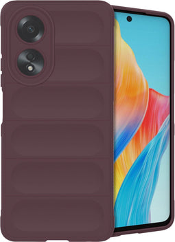 imoshion Hoesje - Geschikt voor Oppo A58 - EasyGrip Backcover - Aubergine