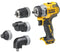 DeWALT DCD703NT-XJ - Accu-schroefboormachine 12V XR - 4 verwisselbare koppen - Compact en lichtgewicht
