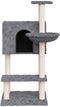vidaXL - Kattenmeubel - met - sisal - krabpalen - 108,5 - cm - crèmekleurig