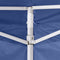 vidaXL - Partytent - met - 2 - zijwanden - inklapbaar - 2x2 - m - staal - blauw