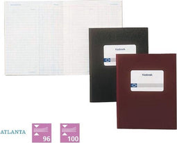 Kasboek a1812-1251 210x165mm 2x2kol 96bl grijs - 5 stuks