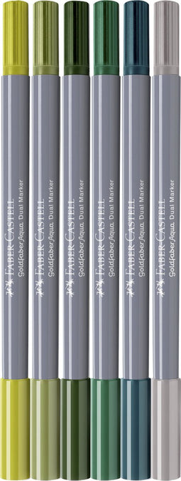 Faber-Castell aquarelmarker duo - Goldfaber - etui 6 stuks - Seaside letteringset - FC-164517