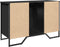 vidaXL - Wastafelkast - 91x35x60 - cm - bewerkt - hout - zwart