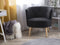ODENZEN - Fauteuil - Zwart - Polyester