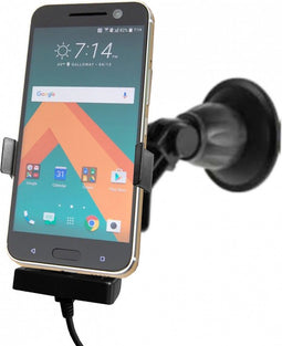 64304 Kram Fix2Car Active Holder Window incl. 2.1 A USB-C Car Charger Universal 63-73mm