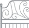 vidaXL - Bedframe - metaal - grijs - 120x200 - cm