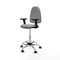 Piqueras y Crespo B2D05RF - Bureaustoel - Hoogteverstelbaar met armleuning - Lichtgrijs