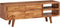 vidaXL - Tv-meubel - met - bewerkte - deuren - 117x30x40 - cm - massief - acaciahout