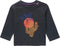 Noppies Longsleeve Torino - Jongens T-shirt met drukknoop - Ebony