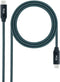 Nanocable 10.01.4301-L150-COMB - USB-C Kabel - 100 W 4K Ultra HD 20 Gbps - Blauw Grijs Zwart