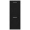 vidaXL - Badkamer - Wandkast - Zwarte - Eik - 30x30x80 - cm - Gelaagd - Hout