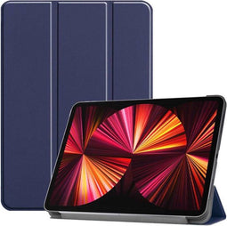 Just in Case iPad Pro 11 (2018 2020 2021) - Smart Tri-Fold Hoes - Auto-wake functie - Blauw