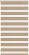vidaXL - Zebra - Blind - 80x100 - cm - stofbreedte - 75,9 - cm - polyester - zandbruin