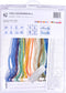 Thea Gouverneur - Borduurpakket met telpatroon - 485A - Voorgesorteerde DMC Garens - Delfts Blauwe Tegels Bloemen - Aida - 28 cm x 28 cm - DIY Kit