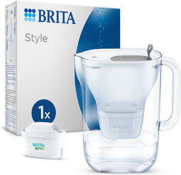 BRITA Style Waterfilterkan Grijs 2.4L - met 1 MAXTRA PRO AIO Filter
