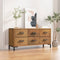 vidaXL - Opbergkast - 110x30x45 - cm - massief - grenenhout - bruin