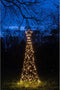 Anna's Collection Vlaggenmast kerstboom met ster - verlichting - 236 leds - 200 cm