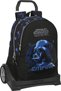 Schoolrugzak met Wielen Star Wars Digital escape Zwart (32 x 44 x 16 cm)