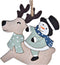 Kerst Decoratie Set DKD Home Decor Rendier Hout MDF (21 x 8 x 1,5 cm) (8 cm)