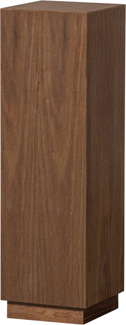 WOOOD Enid - Plantenstandaard - Robuuste zuil - Walnoot/Bruin - 80x24x24 cm