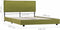 vidaXL - Bedframe - stof - groen - 120x200 - cm