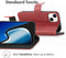 iMoshion Hoesje Geschikt voor iPhone 15 Hoesje Met Pasjeshouder - iMoshion Luxe Bookcase - Rood