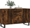 vidaXL - Dressoir - 100x36x60 - cm - bewerkt - hout - gerookt - eikenkleurig