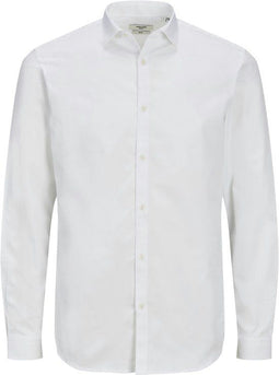 Jack & Jones Cardiff Shirt - Lange Mouw - Wit - Maat L
