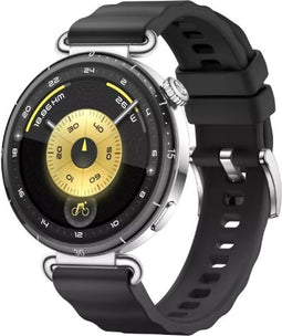 Huawei Watch GT 6 41 mm roestvrijstalen kast zwart met fluorelastomeer bandje zwart