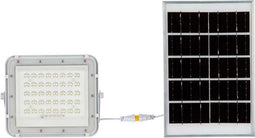 V-TAC VT-80W-W - LED Solar Schijnwerper - 800 Lumen - IP65 Waterdicht - Wit