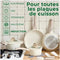 Just Perfecto JL-888 - 14-delige pannenset - Antiaanbaklaag - Beige (14 stuks)