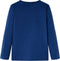 vidaXL - Kindershirt - met - lange - mouwen - 140 - jeansblauw