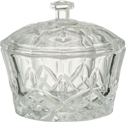 J-Line voorraadpot Mali Geslepen - glas - transparant