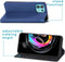 iMoshion Hoesje Geschikt voor Motorola Edge 20 Lite Hoesje Met Pasjeshouder - iMoshion Slim Folio Bookcase - Donkerblauw