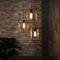 AnLi Style Hanglamp 3x houten frame getrapt
