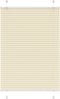 vidaXL - Plissé - rolgordijn - 100x100 - cm - stofbreedte - 99,4cm - polyester - crème