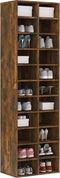 vidaXL Schoenenkast - 54x34x183 cm - 22 vakken - Gerookt eiken