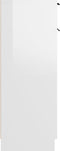 vidaXL - Badkamerkast - 32x34x90 - cm - bewerkt - hout - hoogglans - wit