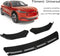 Universele zwarte bumperlip spoiler van ABS - 3 stuks