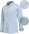 Cappuccino Italia Stretch Overhemd - Heren Overhemd Regular Fit - Geborduurd Logo - Lichtblauw - Maat 3XL