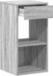 vidaXL - Nachtkastjes - 2 - st - met - lade - 35x34x66,5cm - grijs - sonoma - eikenkleur