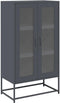 vidaXL - Hoge - kast - 68x39x123 - cm - staal - antracietkleurig