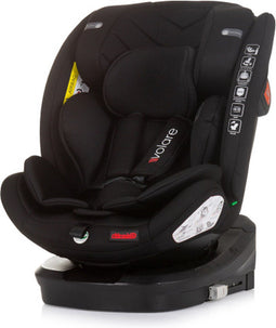Chipolino Volare Autostoel - i-Size - Groep0+-1-2-3 - 40-150 cm - 0 tot 36kg - Isofix 360° Draaibaar - Obsidian Zwart