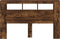 Hoofdeinde met LED 160x18,5x103,5 cm bewerkt hout gerookt eiken
