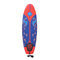 vidaXL Surfboard blauw en rood 170 cm