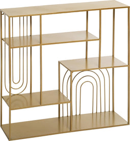 Atmosphera Gouden wandplank - wandrekje - Wanddecoratie - L58 cm B13 cm H58 - Wandrek