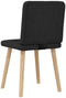 vidaXL - Eetkamerstoelen - 2 - st - stof - zwart