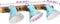 vidaXL Wandlamp 25 W E27 65x25 cm verweerd blauw