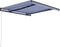 vidaXL - Luifel - handmatig - uittrekbaar - 300x250 - cm - blauw - en - wit